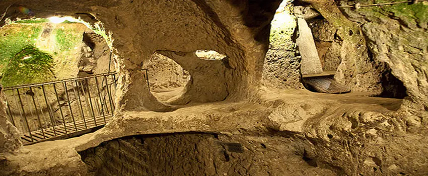 Subterranean tunnel in Derinkuyu Underground City